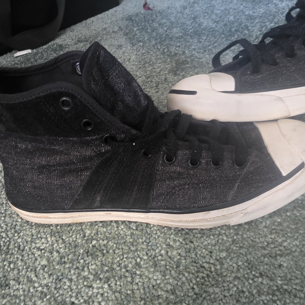 Converse Black and White High-Top Sneakers